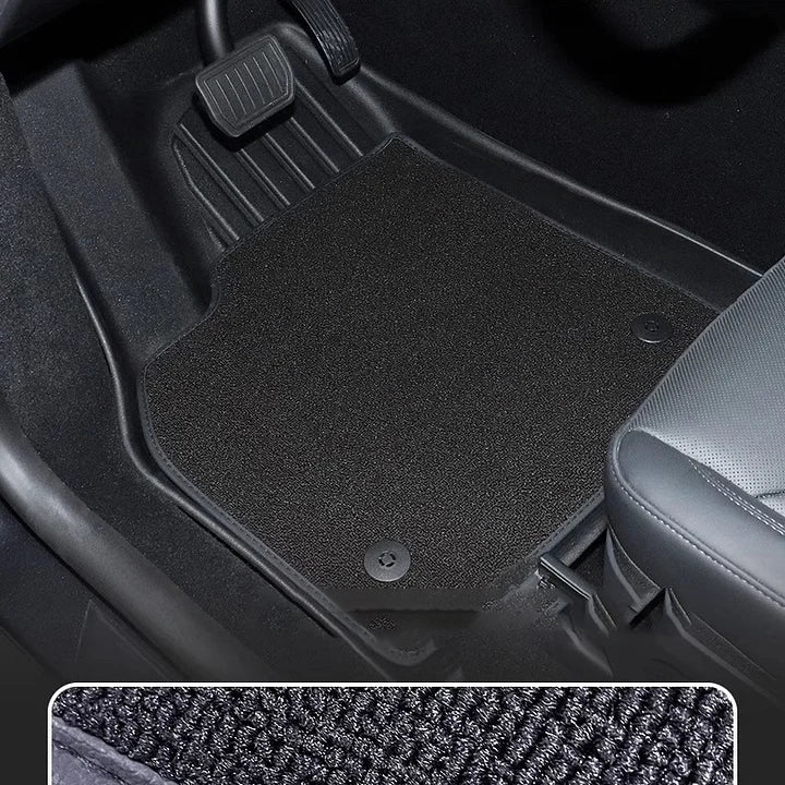TPE + Carpet Double Layer Floor Mats for Tesla Model Y Juniper