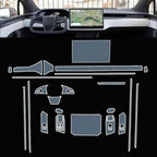 CUTIM Transparent TPU Protective Film for Dashboard and Center Console Screens