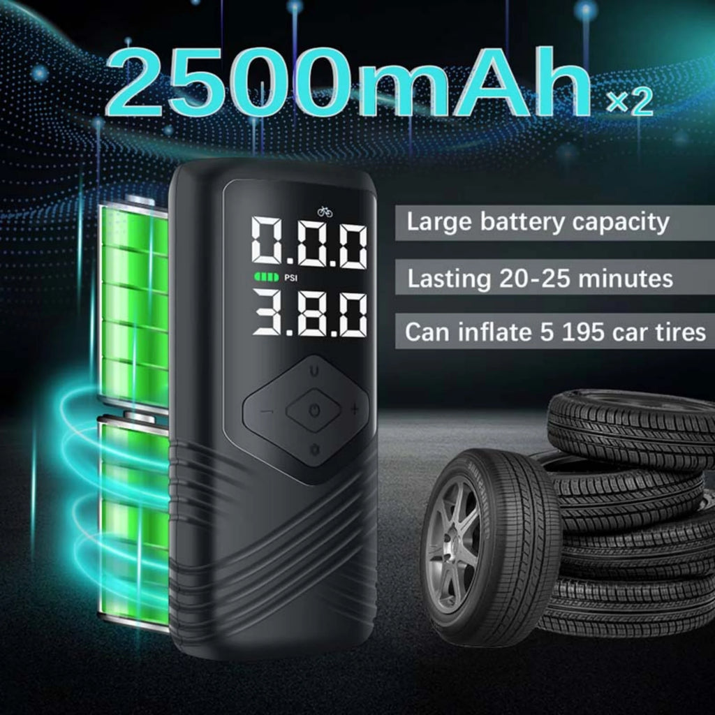 Intelligent Digital Tire Pump for Cars – Portable & Fast Inflation