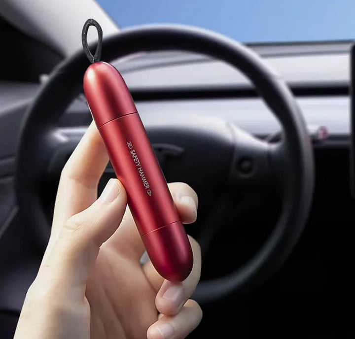 Mini Emergency Car Hammer & Seatbelt Cutter for Tesla 3/Y/S/X/Cybertruck