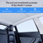 CUTIM Summer Comfort Pack: Roof & Windshield Shades for Model Y Juniper