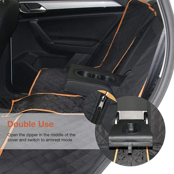 Heavy-Duty Dog Seat Cover with Double Zipper Design for Tesla Model 3/Y/S/X & Cybertruck | CUTIM