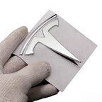 Tesla Metal Emblem Badge Set (Front & Rear Replacement)