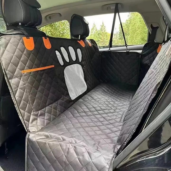 Waterproof Dog Seat Cover with Visible Mesh Window for Tesla