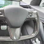 Yoke Full Carbon Fiber Steering Wheel for Tesla Model 3 / Y