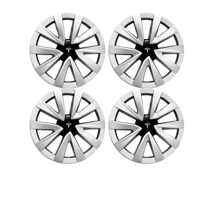 CUTIM 19 inch Wheel Hub Covers for Tesla Model Y and Model 3