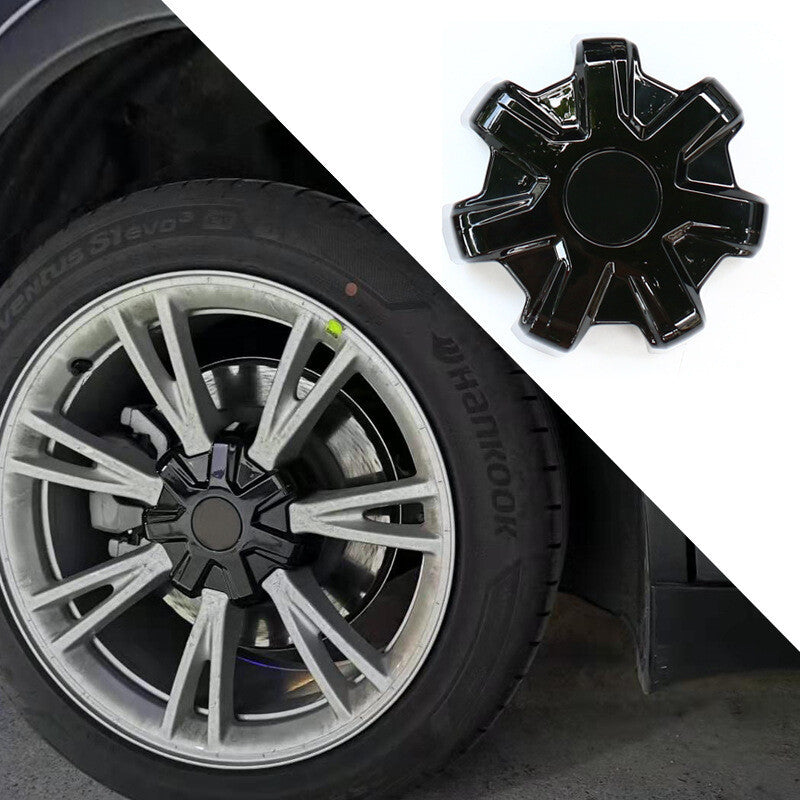 CUTIM Tesla 7-Spoke Wheel Covers with T-Logo - Wheel Protection Caps