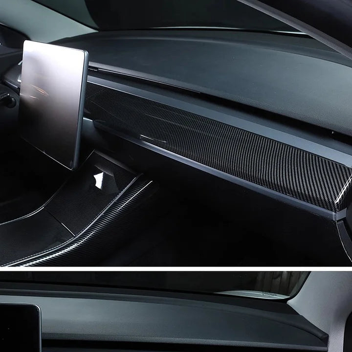Tesla Model 3 / Y Dashboard Cover - Dry Carbon Fiber Interior Mods