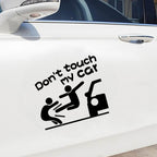 CUTIM Don't touch my car Reflective car decal