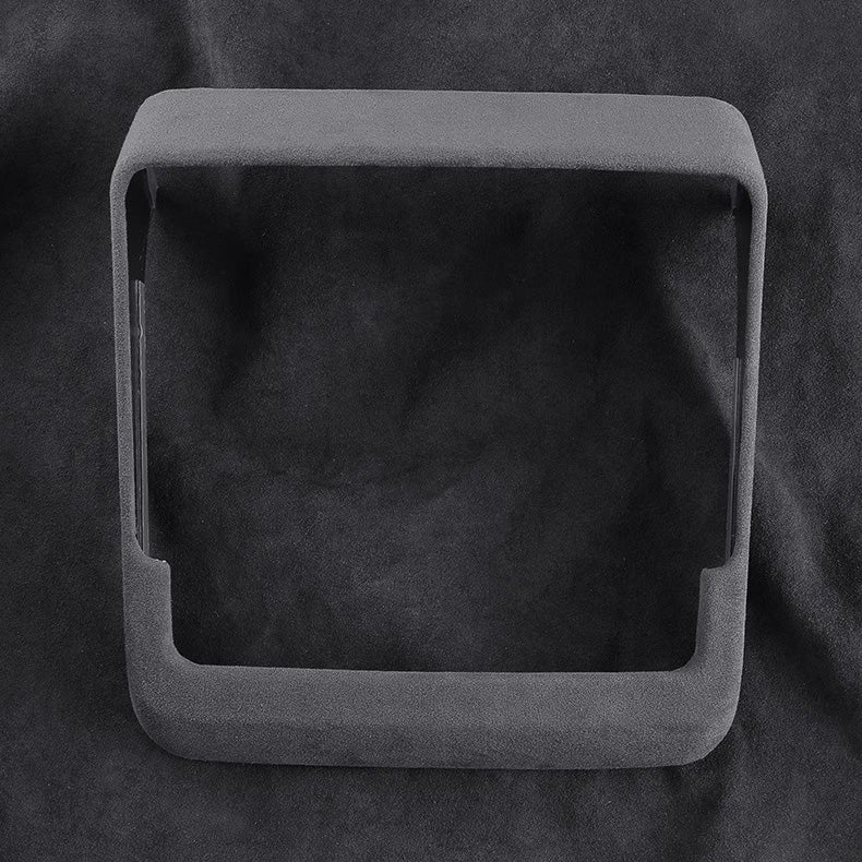 CUTIM Rear Display Frame In Tumbled Leather for Model 3 Highland / New Model Y