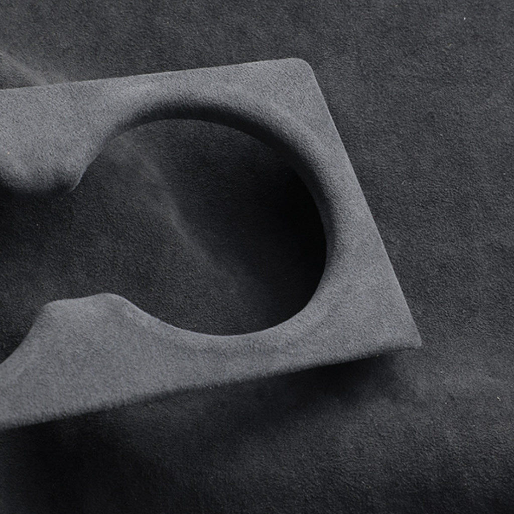 Rear Water Cup Holder Cover Trim – Alcantara Suede for Tesla Model 3 Highland & Model Y Juniper