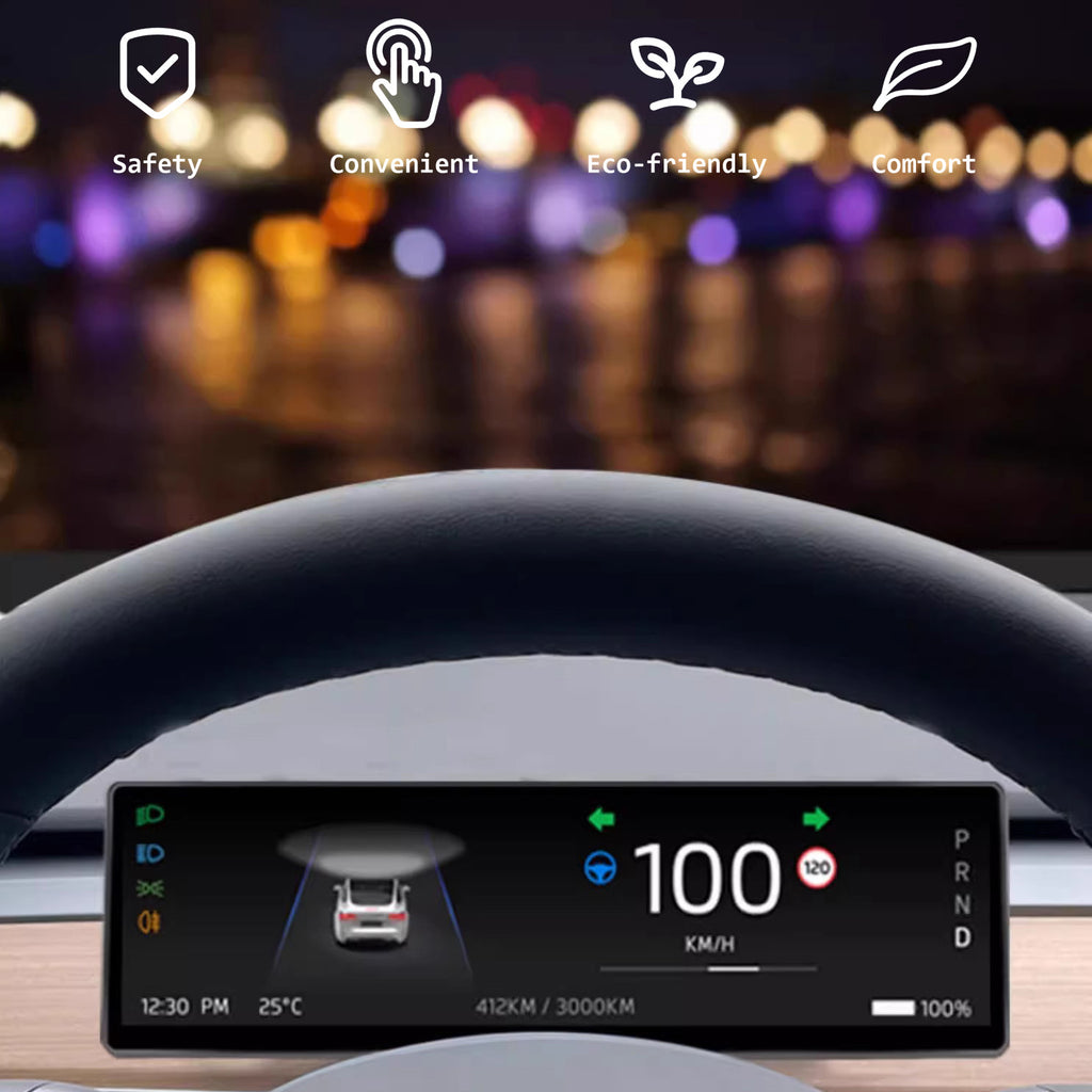 CUTIM 8.8 Inch Touch Screen Instrument Cluster Dashboard Display for Model 3 / Y
