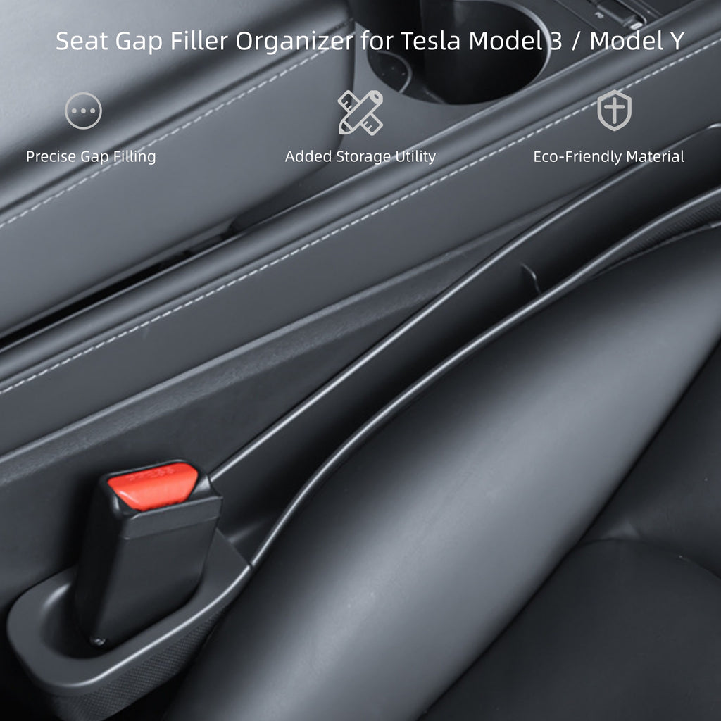 CUTIM Seat Gap Filler Organizer for Tesla Model 3 / Model Y