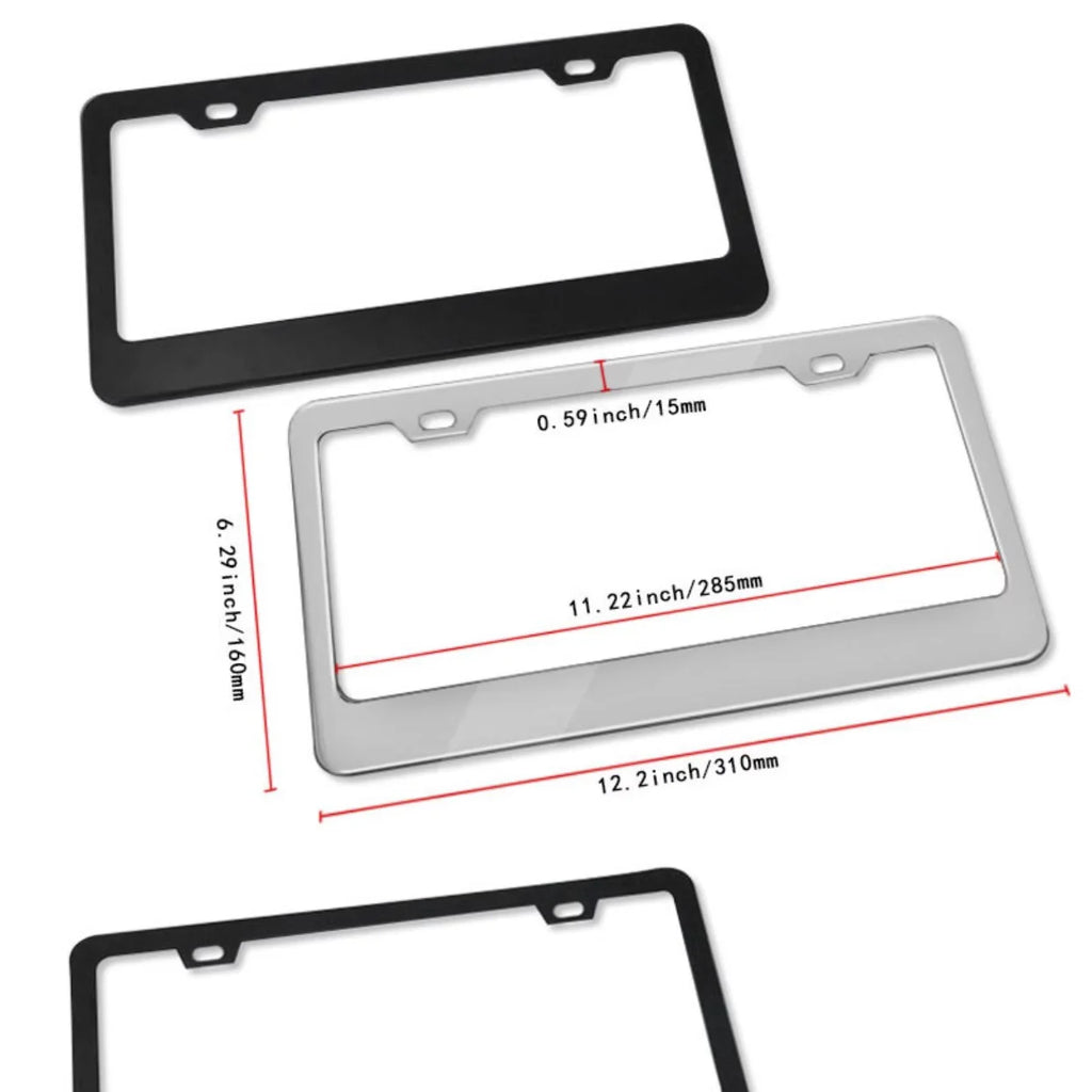 CUTIM Black License Plate Frame for Tesla
