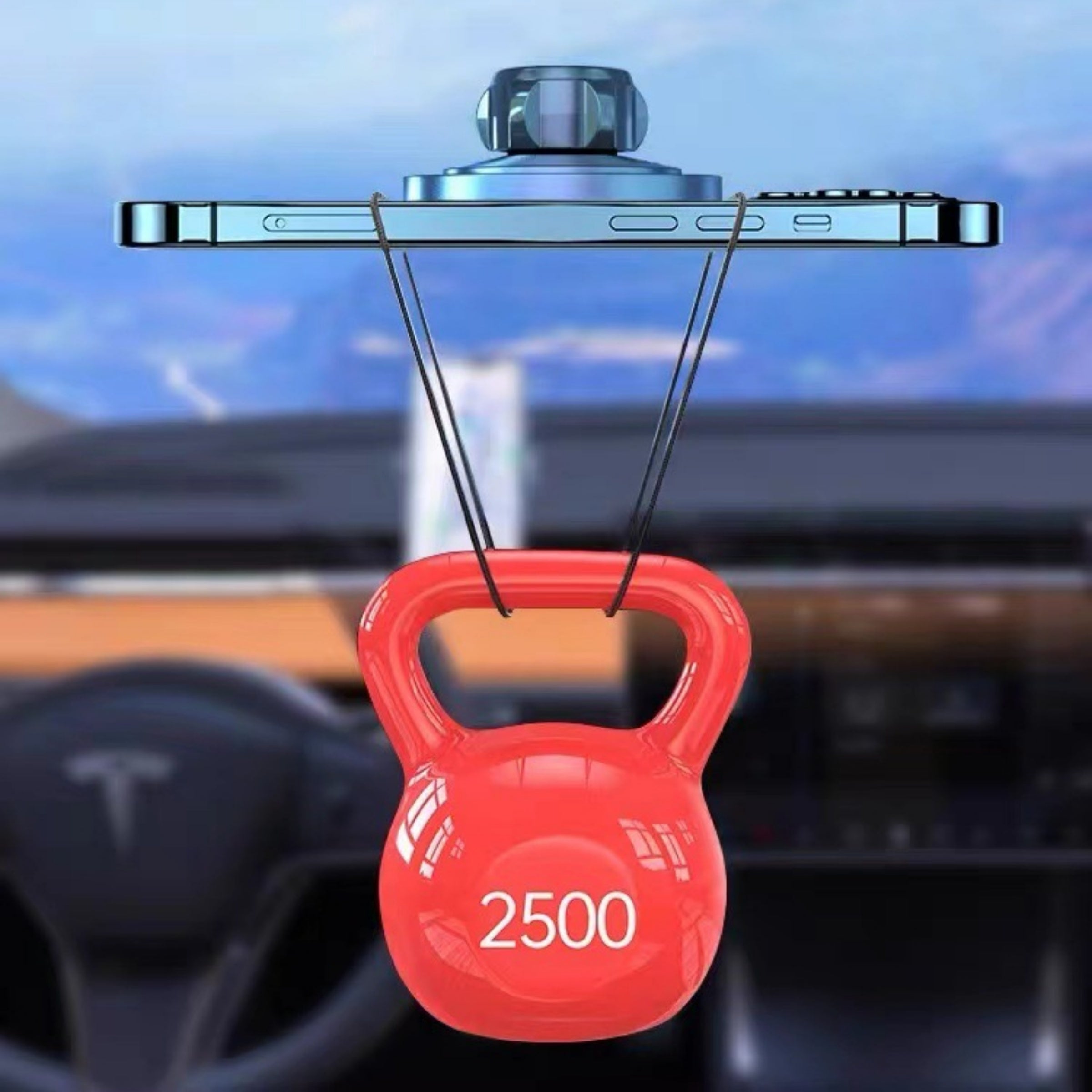 CUTIM Magnetic car phone holder for Tesla Model 3 Highland & New Model Y