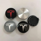 CUTIM Tesla Wheel Center Cap Emblem - Car Wheel Hub Cover Badge