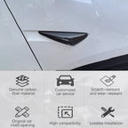 Full Side Camera Covers for Tesla Model 3 / Y – Real Carbon Fiber Exterior Mods