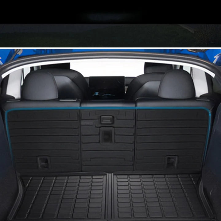 CUTIM All Weather Front And Rear TPE Trunk Mat for Tesla Model Y