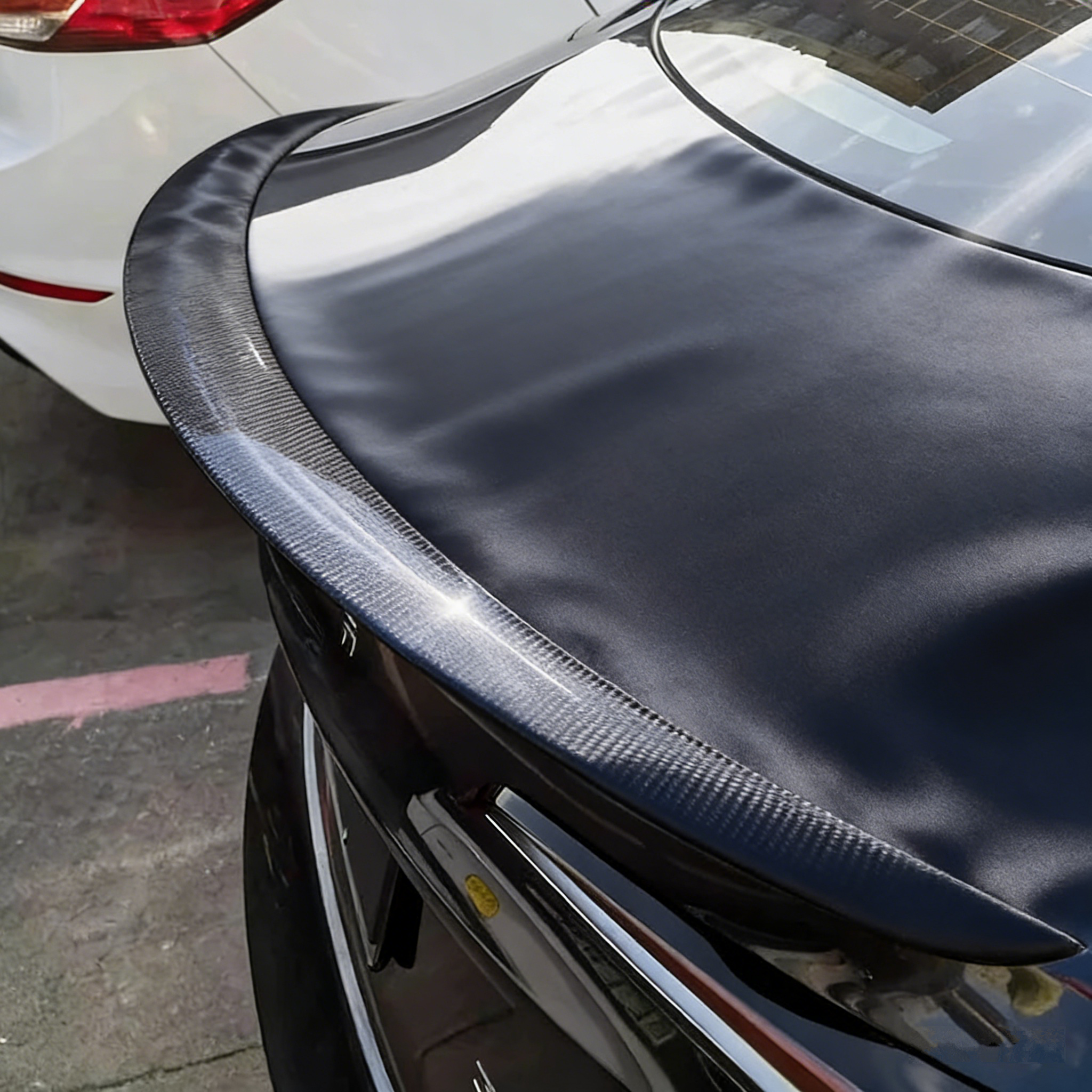 Performance Style Rear Spoiler for Tesla Model Y / Model 3 Highland – Dry Carbon Fiber