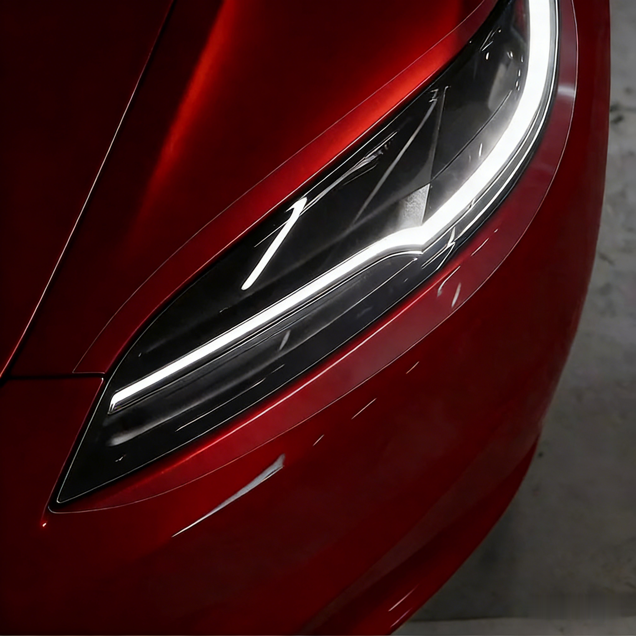 CUTIM Smoked Headlight & Taillight Tint Film for Upgraded Tesla Model 3