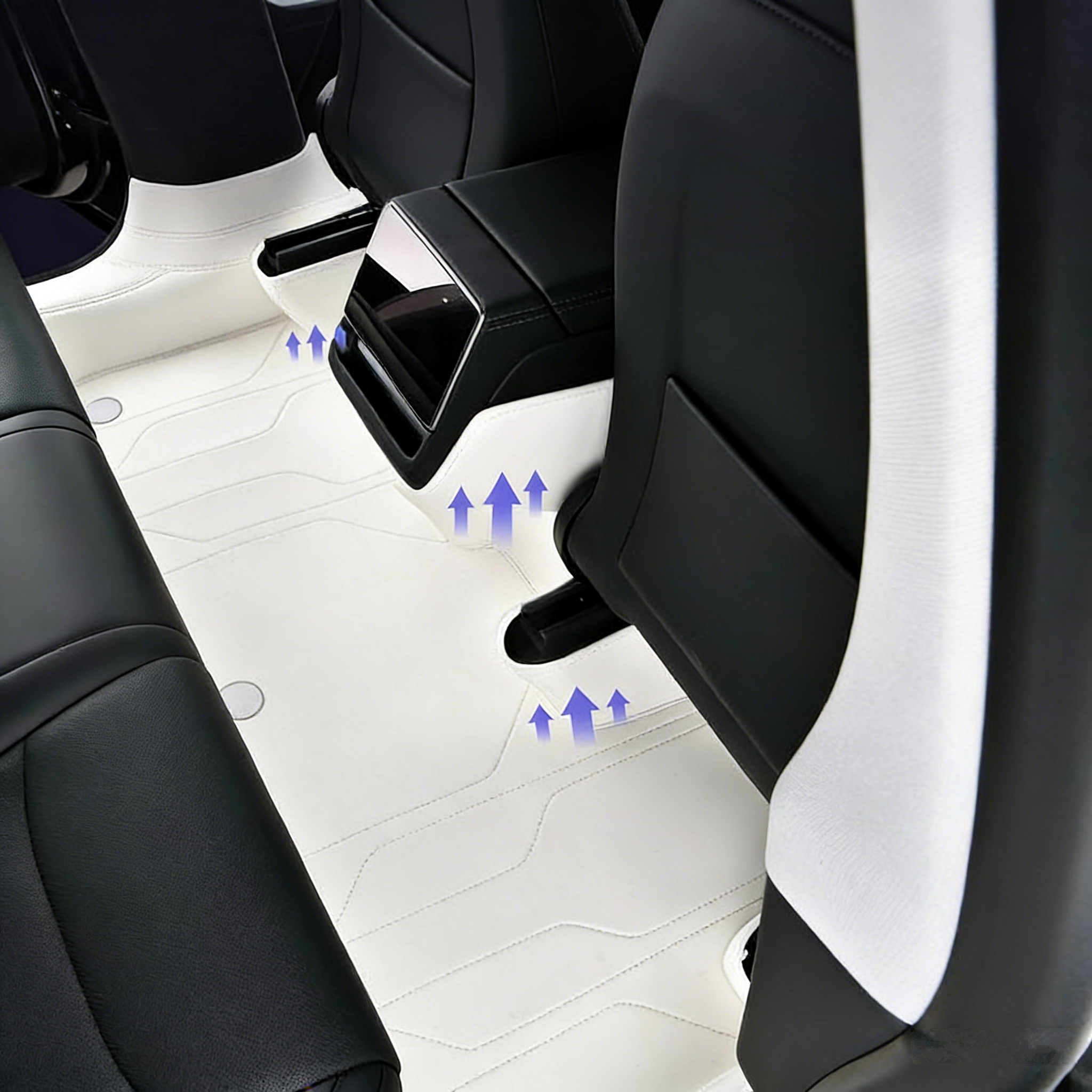 Tesla Model 3/Y Floor Mats – 360° Full-Coverage All-Weather Interior Protection