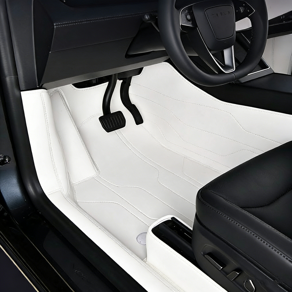 Tesla Model 3/Y Floor Mats – 360° Full-Coverage All-Weather Interior Protection
