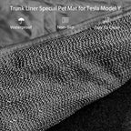 CUTIM  Trunk Liner Special Pet Mat for Tesla Model Y