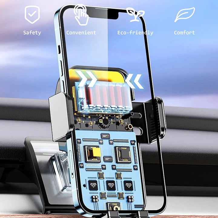 Tesla Model Y & Model 3 Solar-Powered Phone Mount
