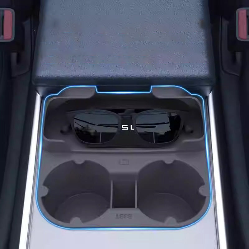 CUTIM Center Console Cup Holder With Storage Organize for Model 3/Y