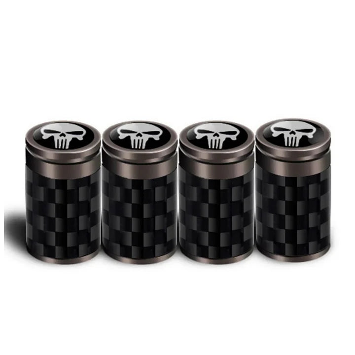 Carbon Fiber Car Wheel Tire Valve Stem Cap for Tesla Model 3/Y/S/X (4PCS)