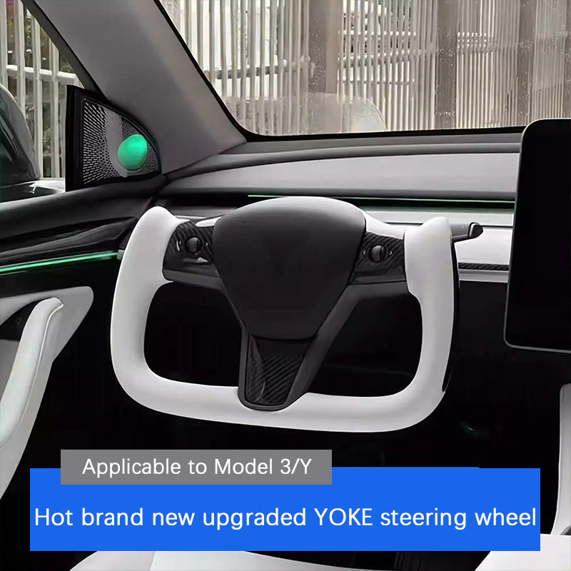 Yoke Carbon Fiber Steering Wheel for Tesla Model 3 / Y