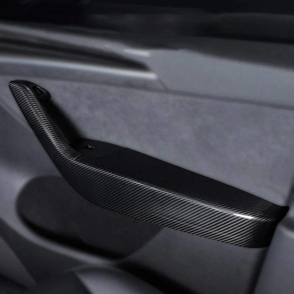 Dry Carbon Fibre Door Armrest Covers for Tesla Model Y / Model Y Juniper