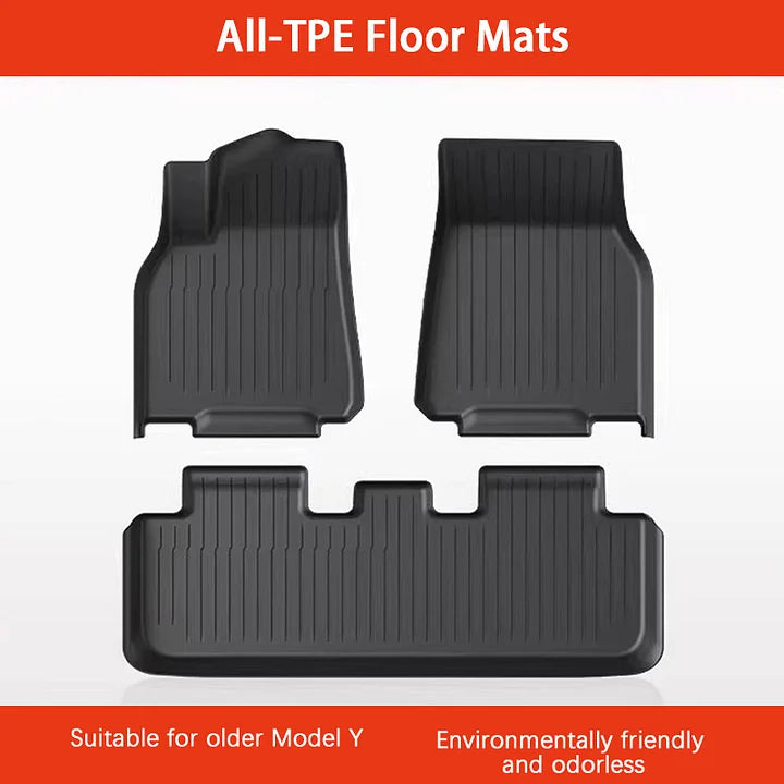 TPE + Menes Double Layer Floor Mats for Tesla Model 3 & Model Y