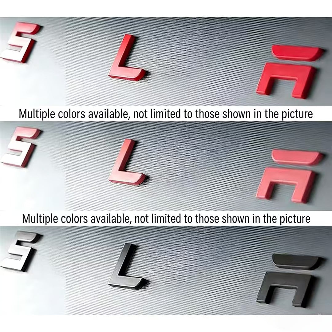 CUTIM Tailgate TESLA Letter Emblem - Overlay Car Badge
