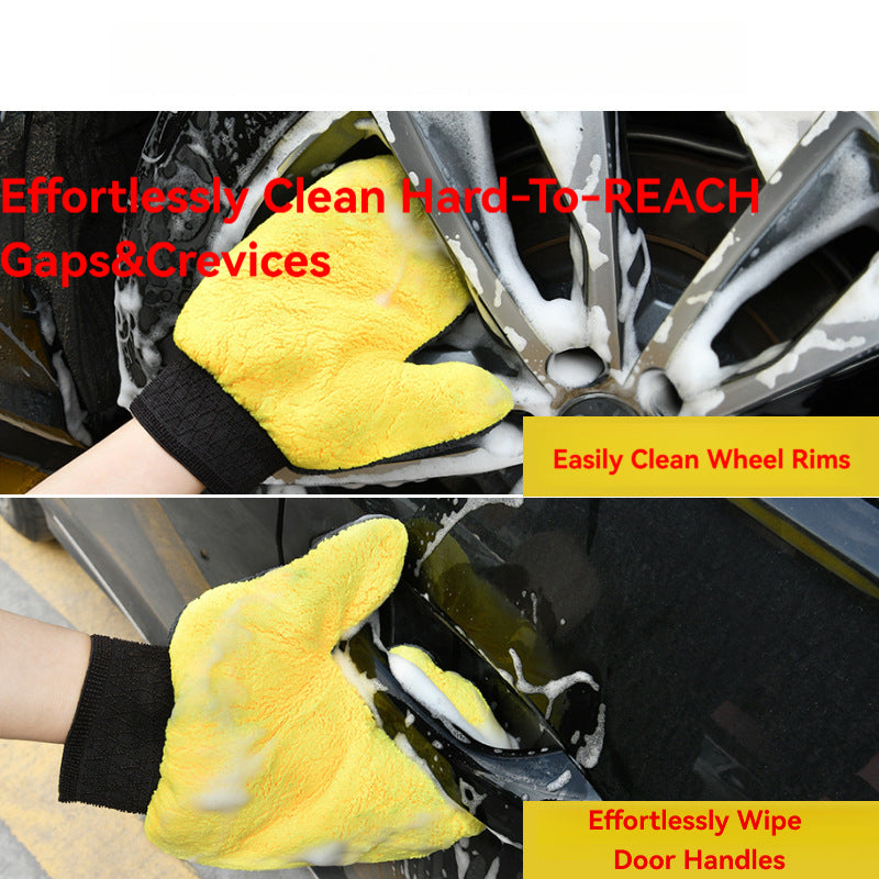 CUTIM Car Wash Glove for Detailing - Scratch-Free Foam Pad Car Care Glove