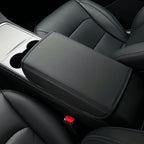 CUTIM Central Armrest Protector Cover – Suede Leather for Tesla Model Y/3