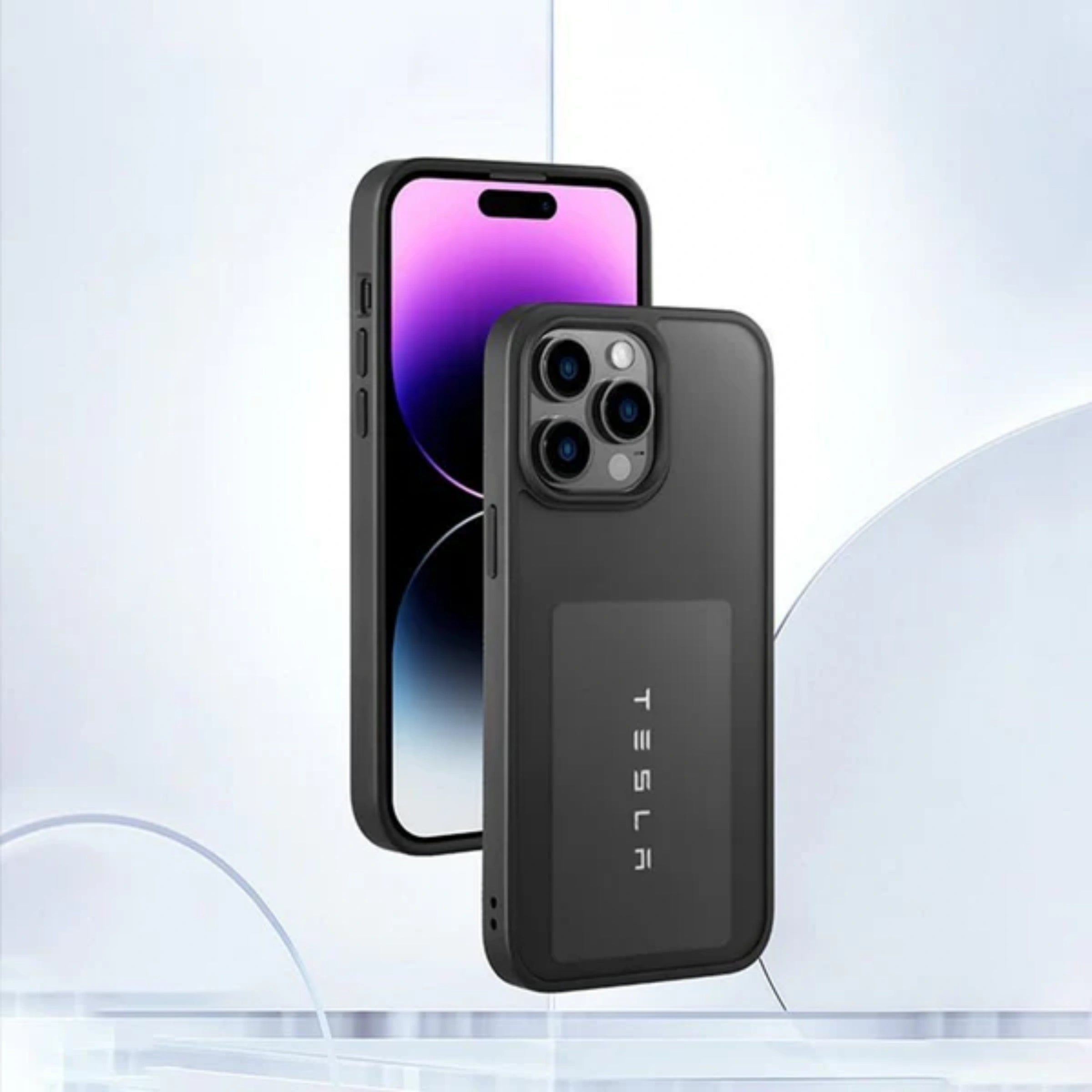 CUTIM Magnetic Compartment iPhone Case for Tesla Drivers