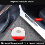 CUTIM LED Illuminated Door Sill Protector Front Door for Model 3 / Y