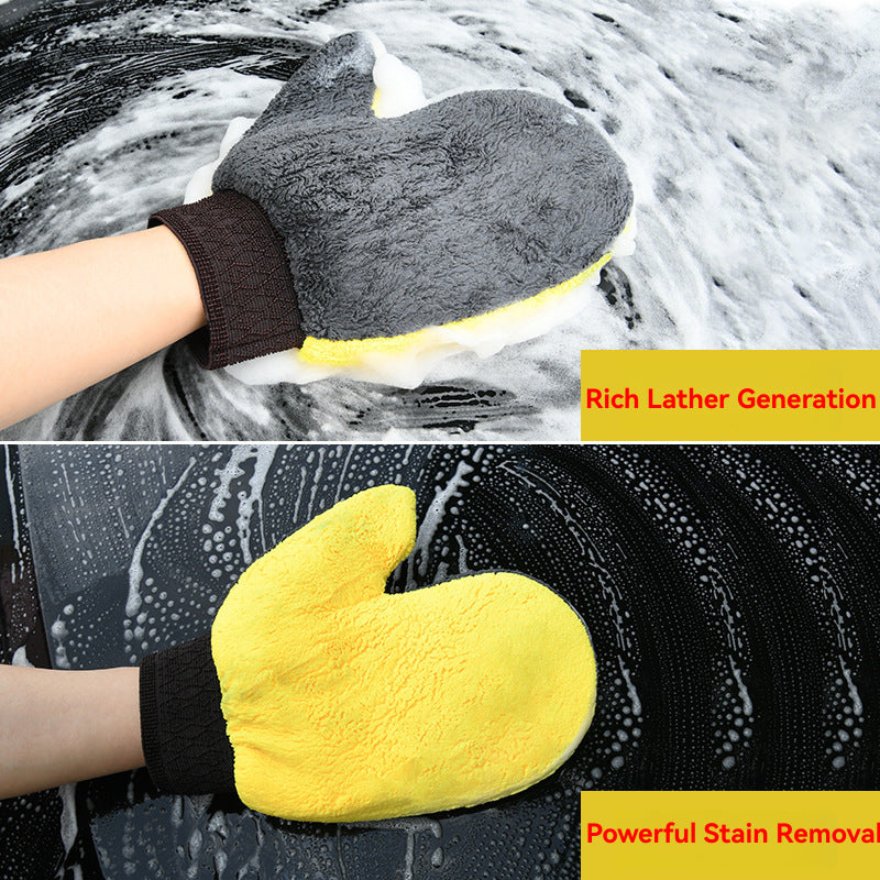 CUTIM Car Wash Glove for Detailing - Scratch-Free Foam Pad Car Care Glove