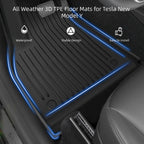 Tesla Model Y Juniper All-Weather Floor Mats – 3D TPE Interior Protection