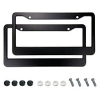 CUTIM Black License Plate Frame for Tesla (2pcs)