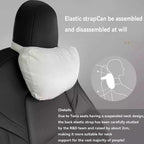 CUTIM Velvet Neck Pillow for Tesla Model 3 Model Y & Model S Model X