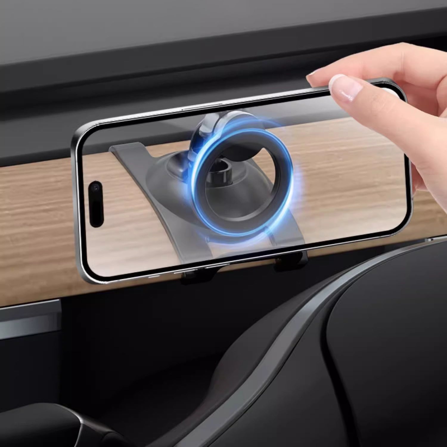 CUTIM Magnetic Phone Holder for Tesla Model 3 Highland / Model Y Juniper