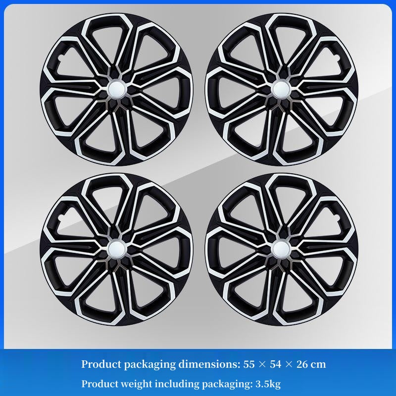 CUTIM 19 inch Plum Blossom Pattern Wheel Hub Protector for Model Y