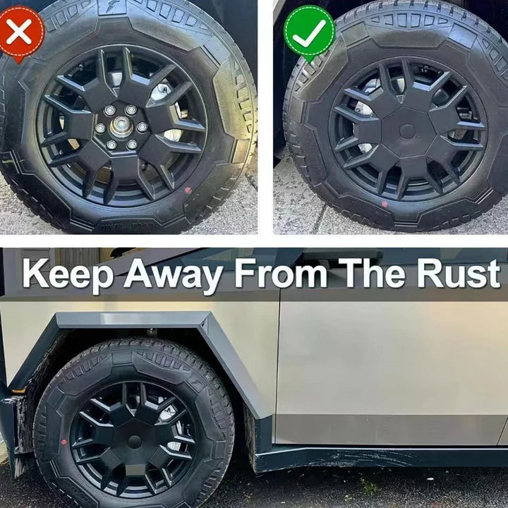 Precision Center Hub Caps for 20" Cyber Wheels – Tesla Cybertruck