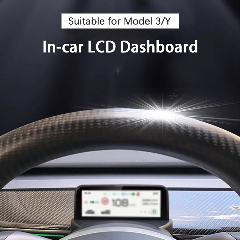 CUTIM 4.6 inch Mini Dashboard Display Screen for Tesla Model 3/Y