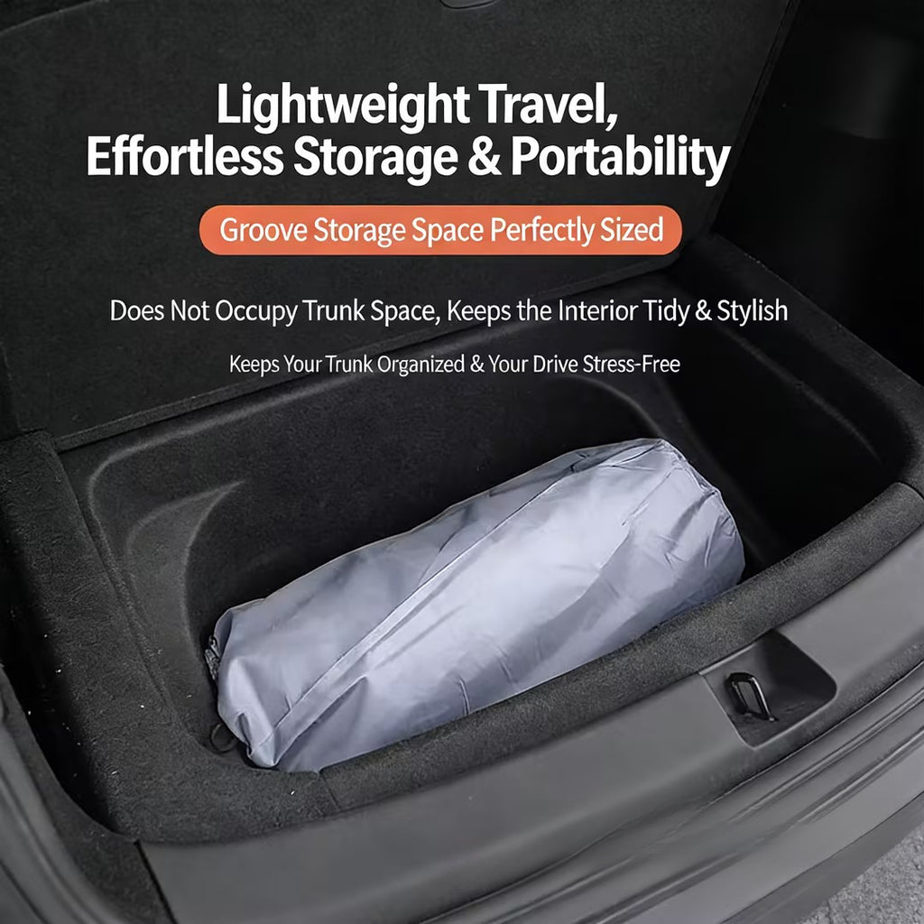 CUTIM Custom-Fit Car Air Mattress for Tesla Model 3/Y. Camping Rear Seat & Trunk Sleeping Air Bed
