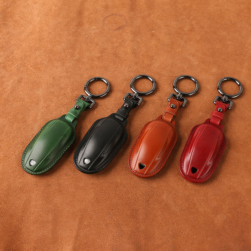 CUTIM Tesla Genuine Leather Key Case For Model 3/Y