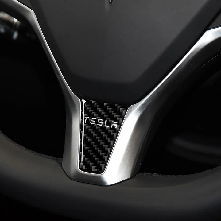 CUTIM Steering Wheel Interior Sticker for Tesla Model S/X