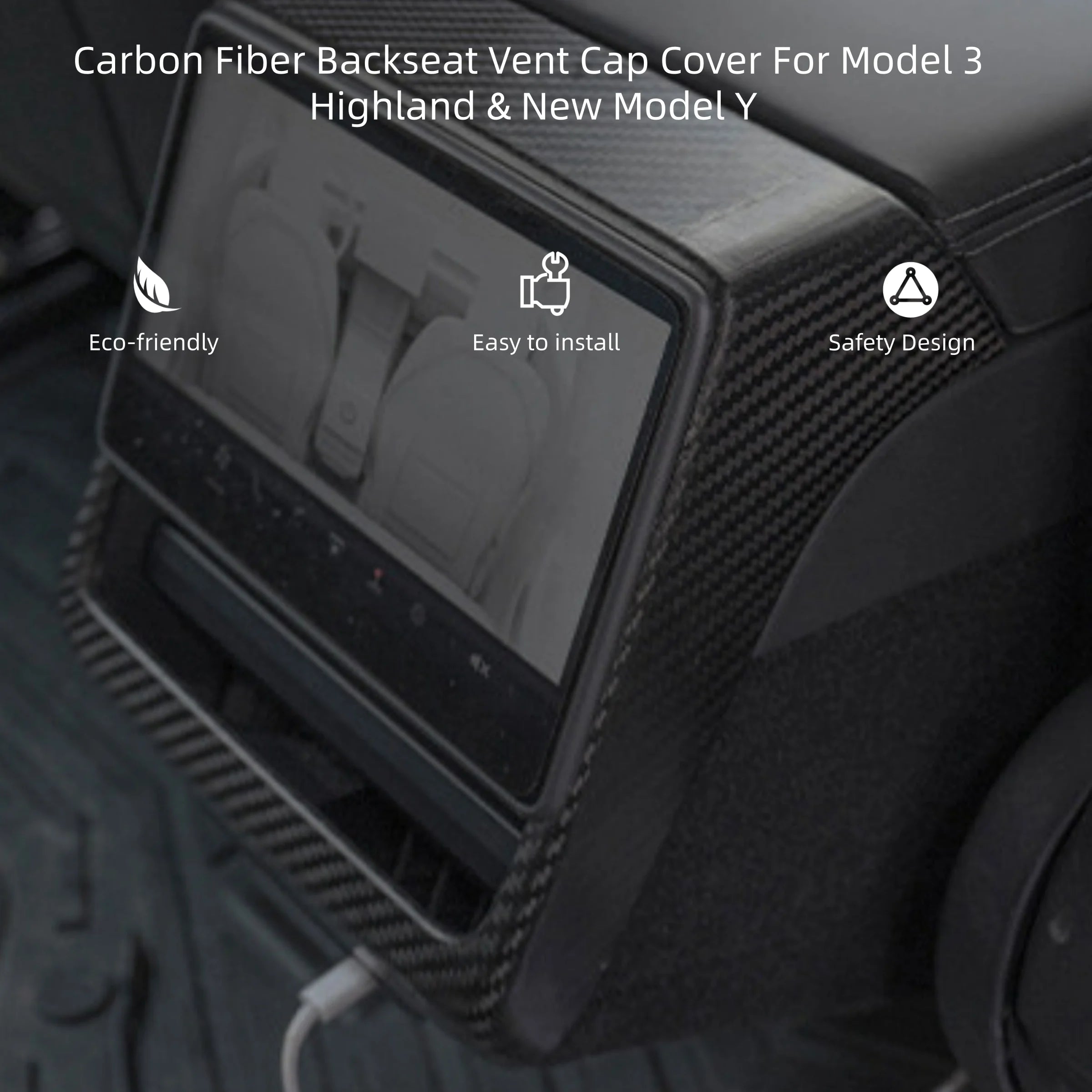 Performance Style Rear Spoiler for Tesla Model Y / Model 3 Highland – Dry Carbon Fiber